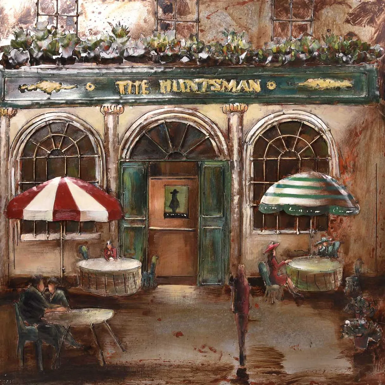 mutoni pleasure 3D Metallbild English Pub Visionik 100X100> Mutoniart