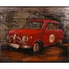 mutoni pleasure 3D Metallbild Rotes Auto Visionik 100X80> Mutoniart