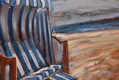 mutoni pleasure 3D Metallbild Strandkorb Visionik 120X80> Mutoniart