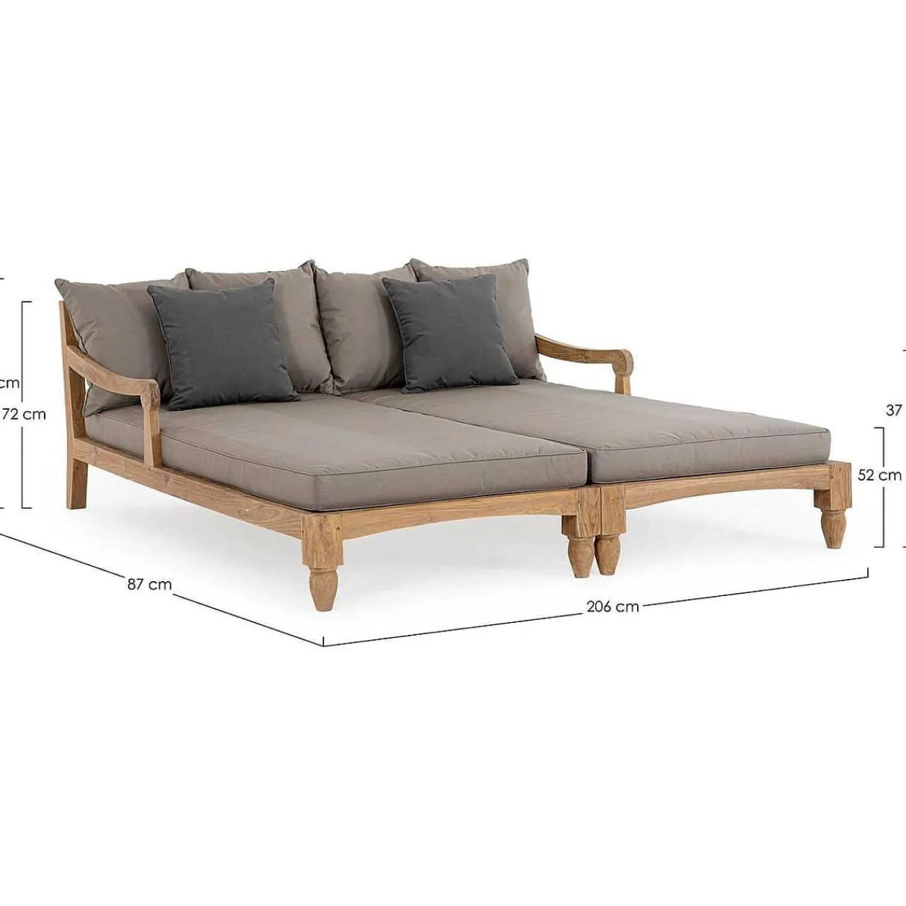 mutoni lifestyle Daybed Bali (2Er-Set)> Daybeds Und Sonneninseln