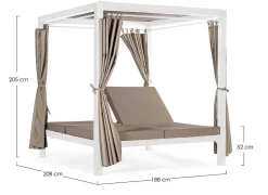 mutoni lifestyle Daybed Dream Weiss> Daybeds Und Sonneninseln