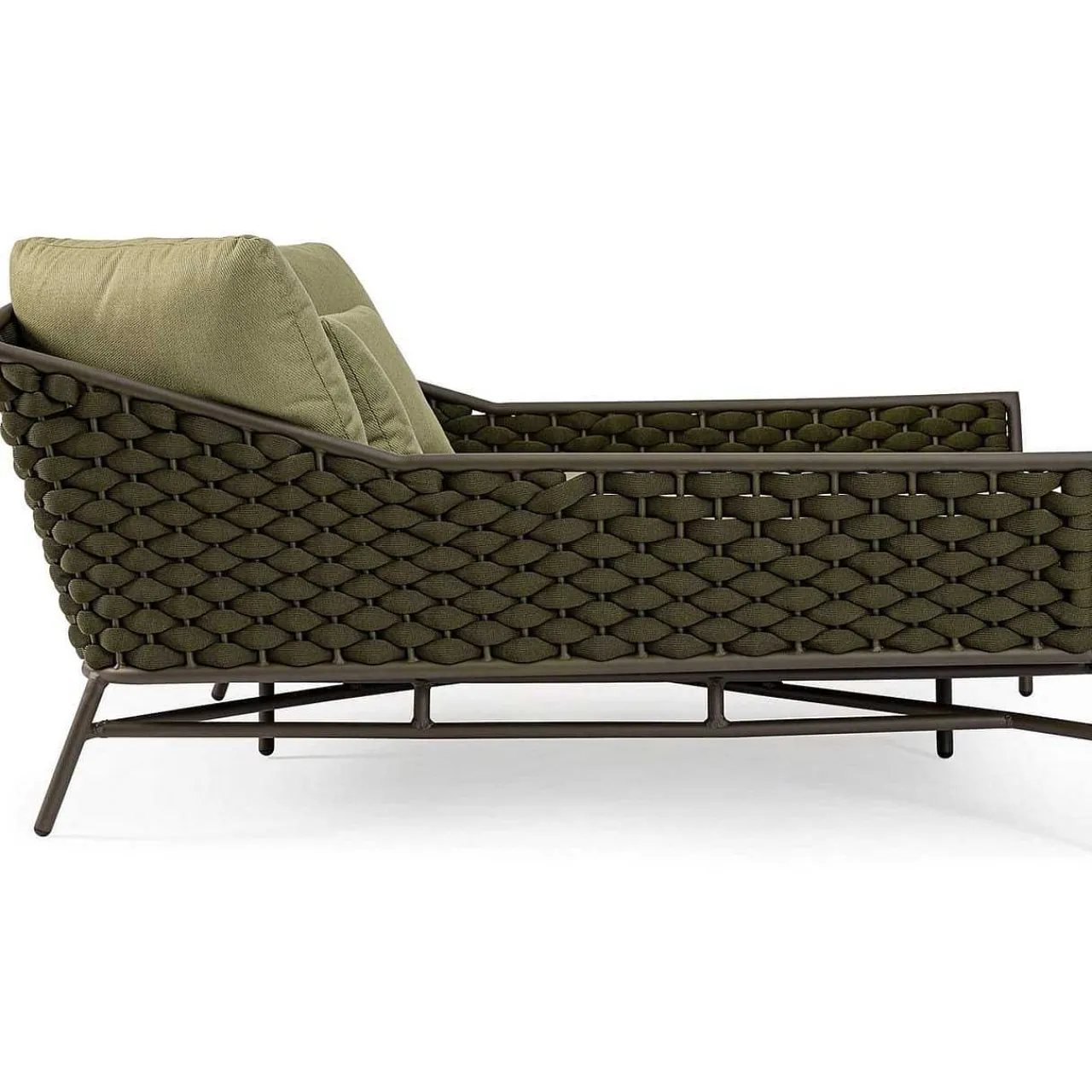 mutoni lifestyle Daybed Everly Mit Kissen Olive 166X153> Daybeds Und Sonneninseln