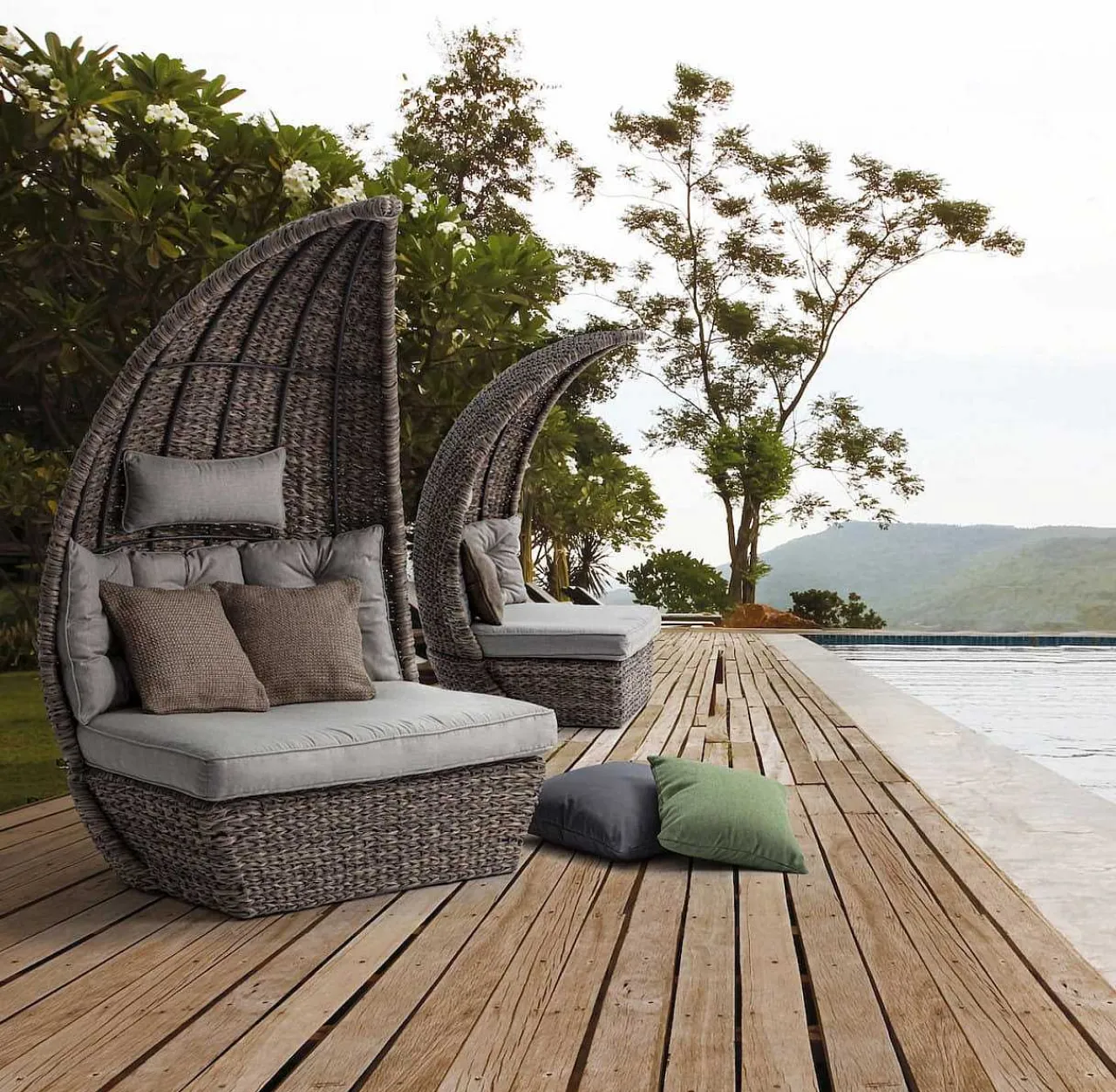 mutoni lifestyle Daybed Gartensofa Mit Kissen Samui (2Tlg)> Daybeds Und Sonneninseln