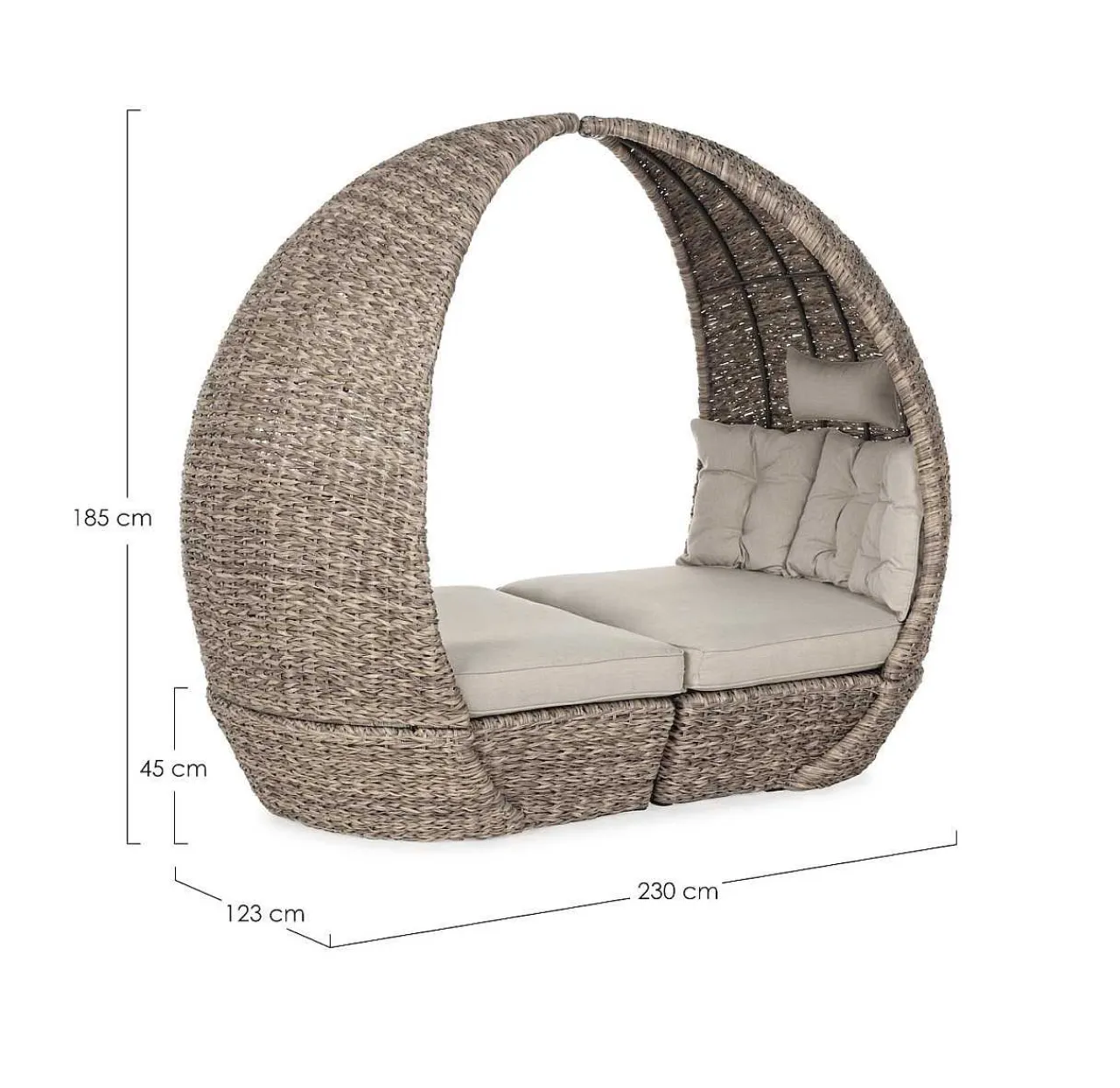 mutoni lifestyle Daybed Gartensofa Mit Kissen Samui (2Tlg)> Daybeds Und Sonneninseln