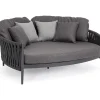 mutoni lifestyle Daybed Jacinta Mit Kissen Anthrazit 160X145> Daybeds Und Sonneninseln