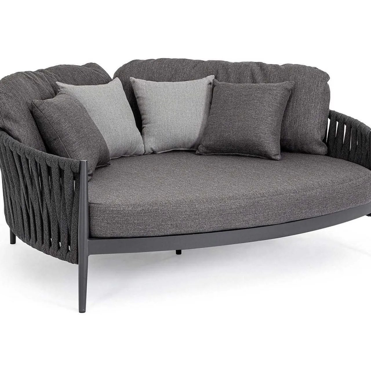 mutoni lifestyle Daybed Jacinta Mit Kissen Anthrazit 160X145> Daybeds Und Sonneninseln