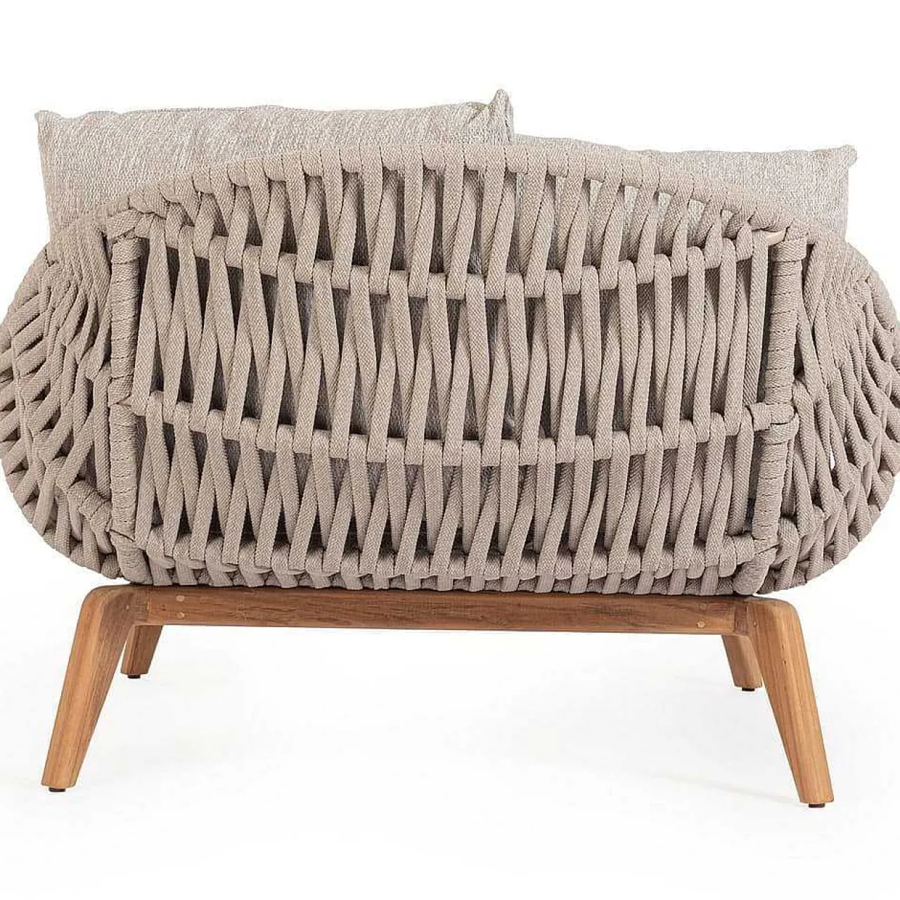 mutoni lifestyle Daybed Tamires Mit Kissen Teakholz Beige 136X161> Daybeds Und Sonneninseln