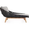 mutoni lifestyle Daybed Tamires Teakholz Anthrazit 136X161> Daybeds Und Sonneninseln