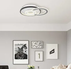 mutoni light Deckenleuchte Brienna Metall Schwarz Weiss Matt Led 31> Led-Deckenleuchten