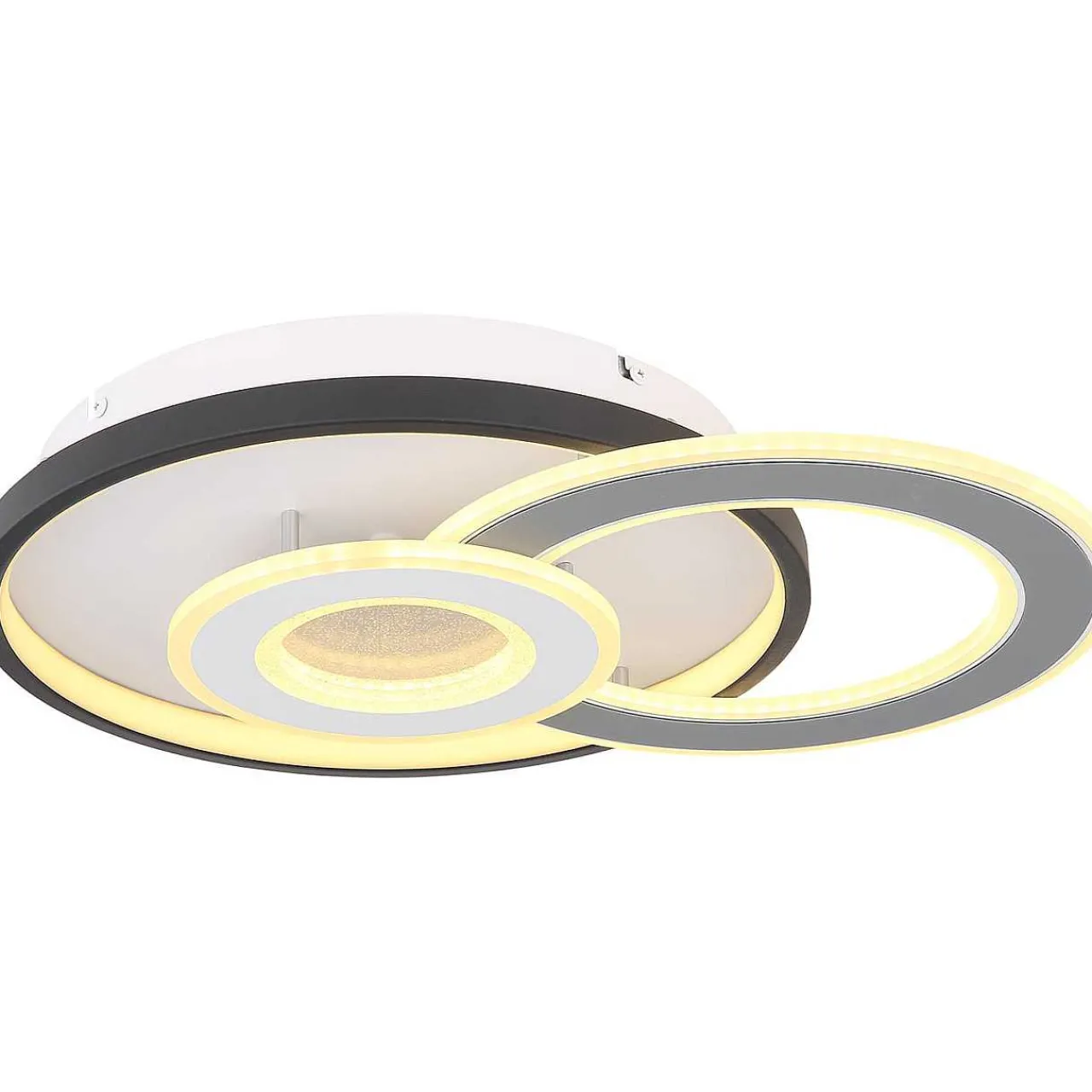 mutoni light Deckenleuchte Brienna Metall Schwarz Weiss Matt Led 31> Led-Deckenleuchten
