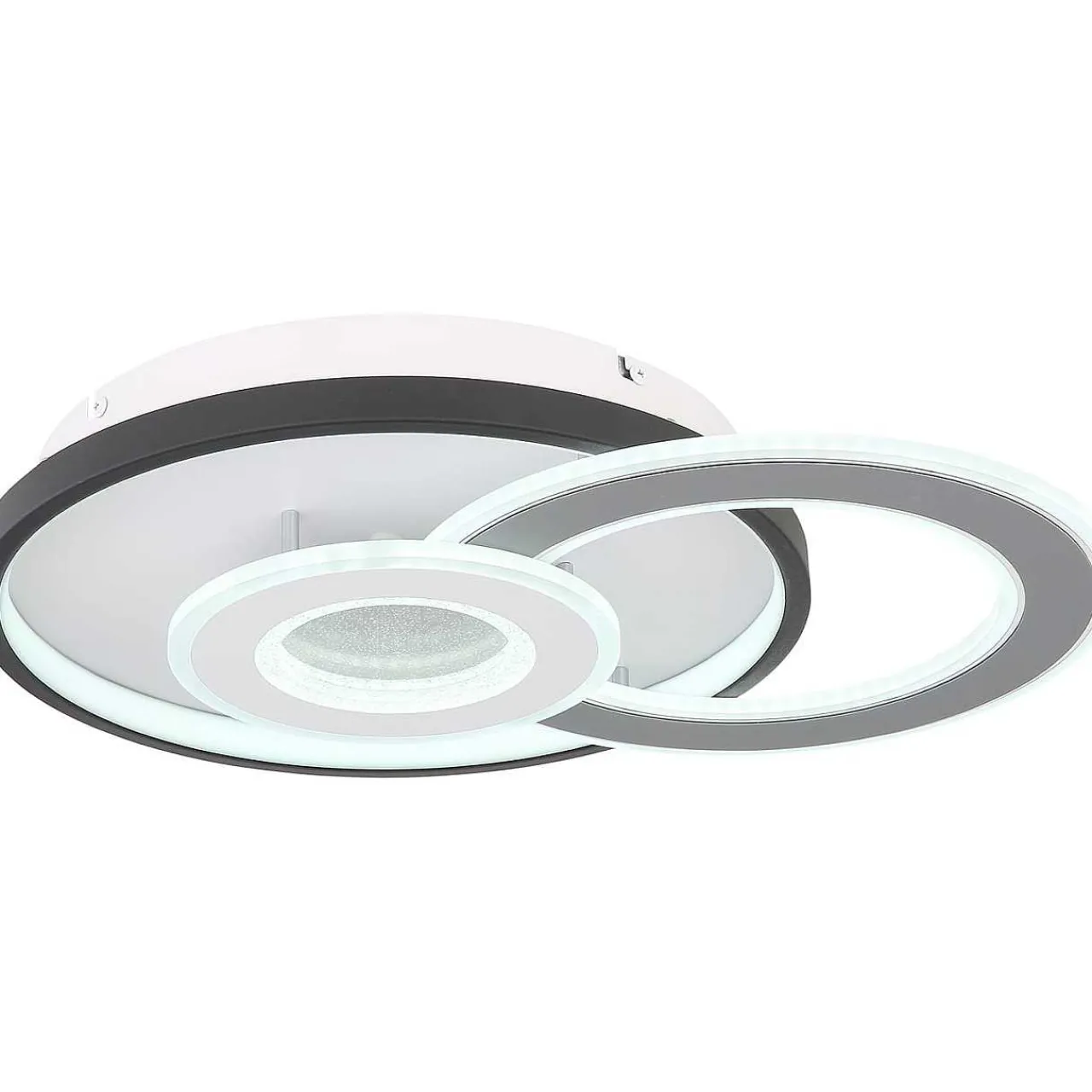 mutoni light Deckenleuchte Brienna Metall Schwarz Weiss Matt Led 31> Led-Deckenleuchten