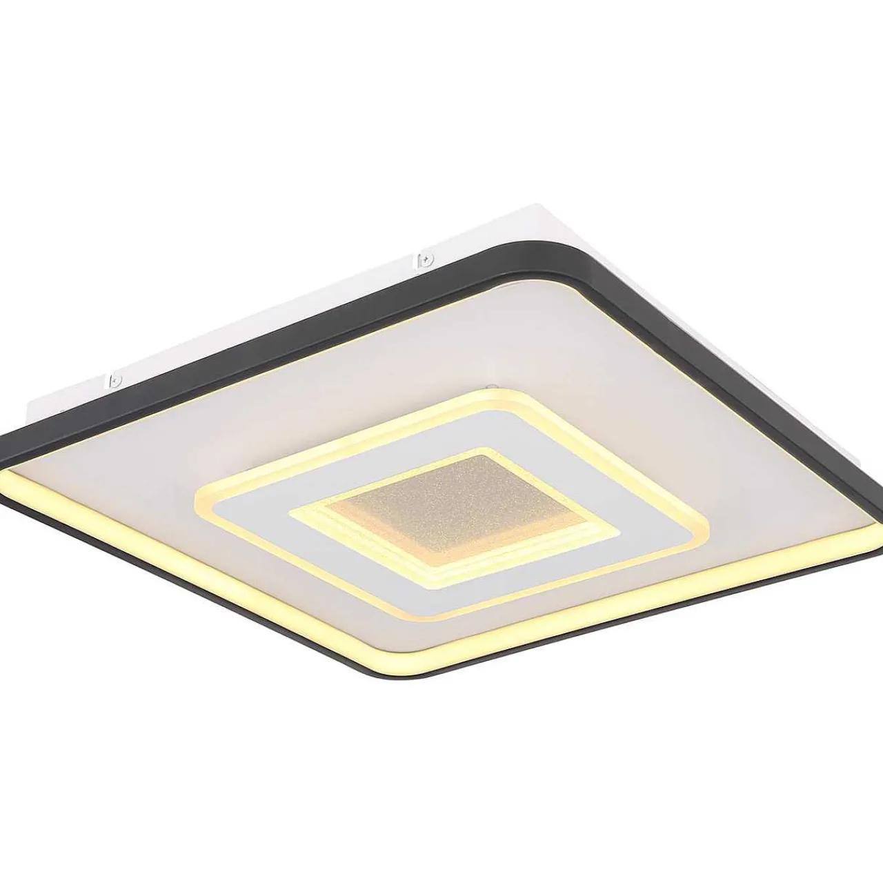 mutoni light Deckenleuchte Brienna Metall Schwarz Weiss Matt Led 47> Led-Deckenleuchten
