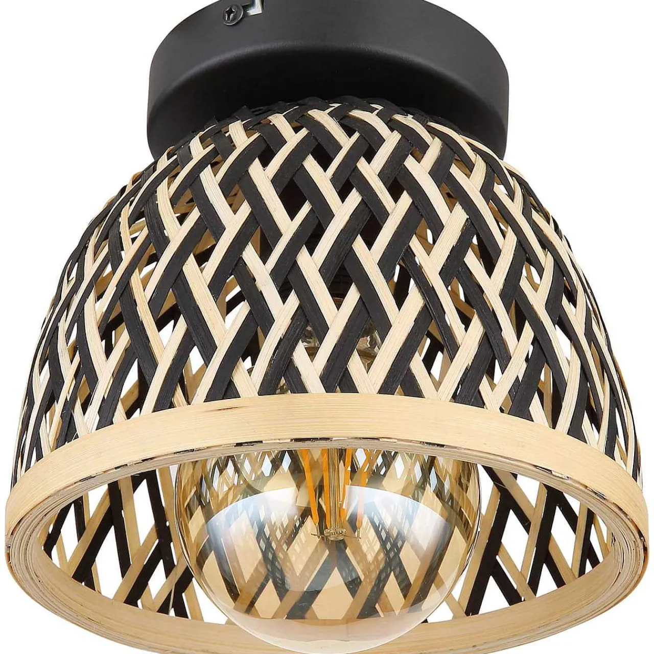mutoni light Deckenleuchte Colly Metall Schwarz Matt 1Xe27 Led> Led-Deckenleuchten