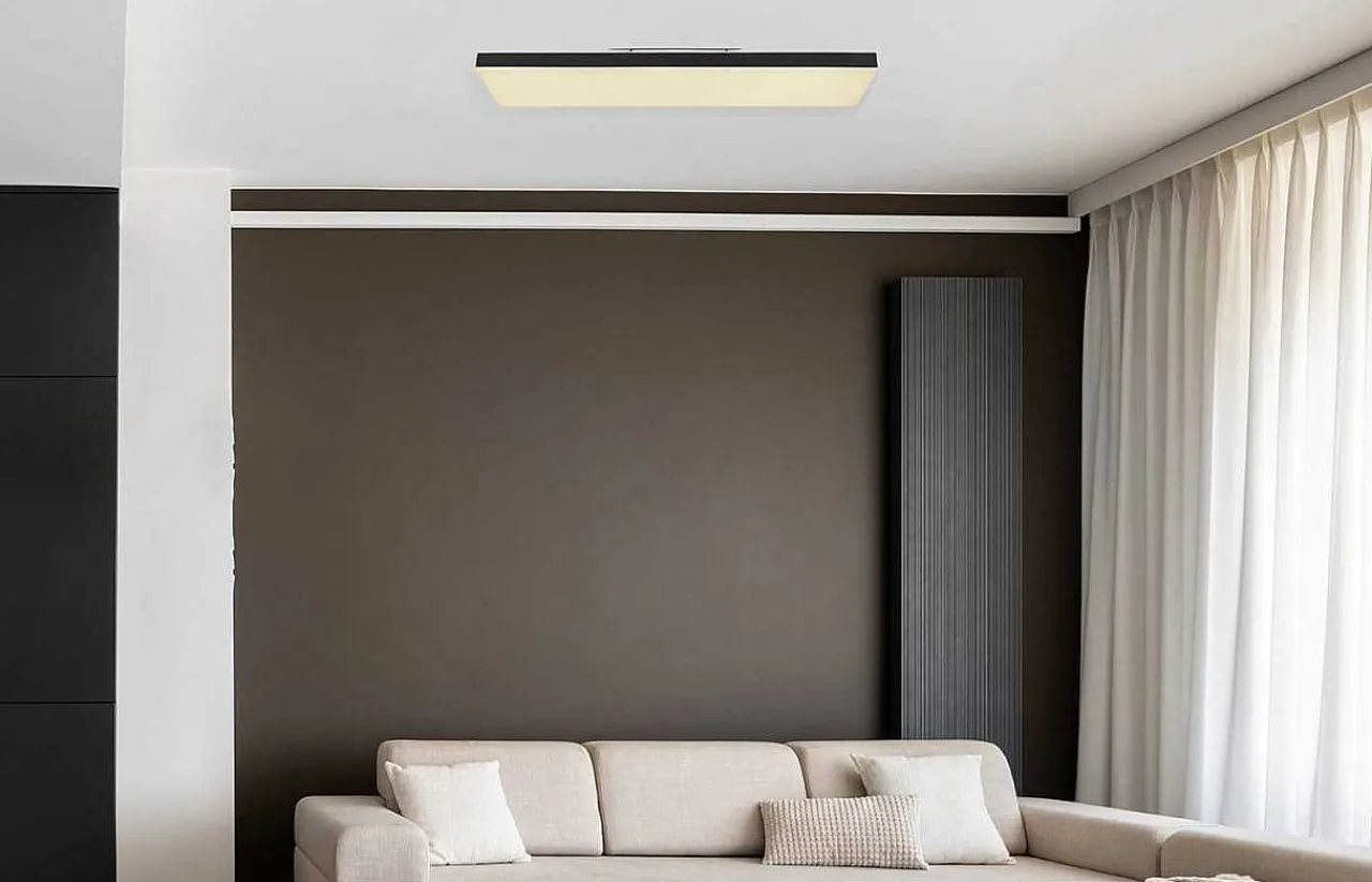 mutoni light Deckenleuchte Doro Metall Schwarz Weiss Led 80> Led-Deckenleuchten