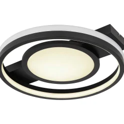 mutoni light Deckenleuchte Gisell Metall Schwarz Matt Led> Led-Deckenleuchten