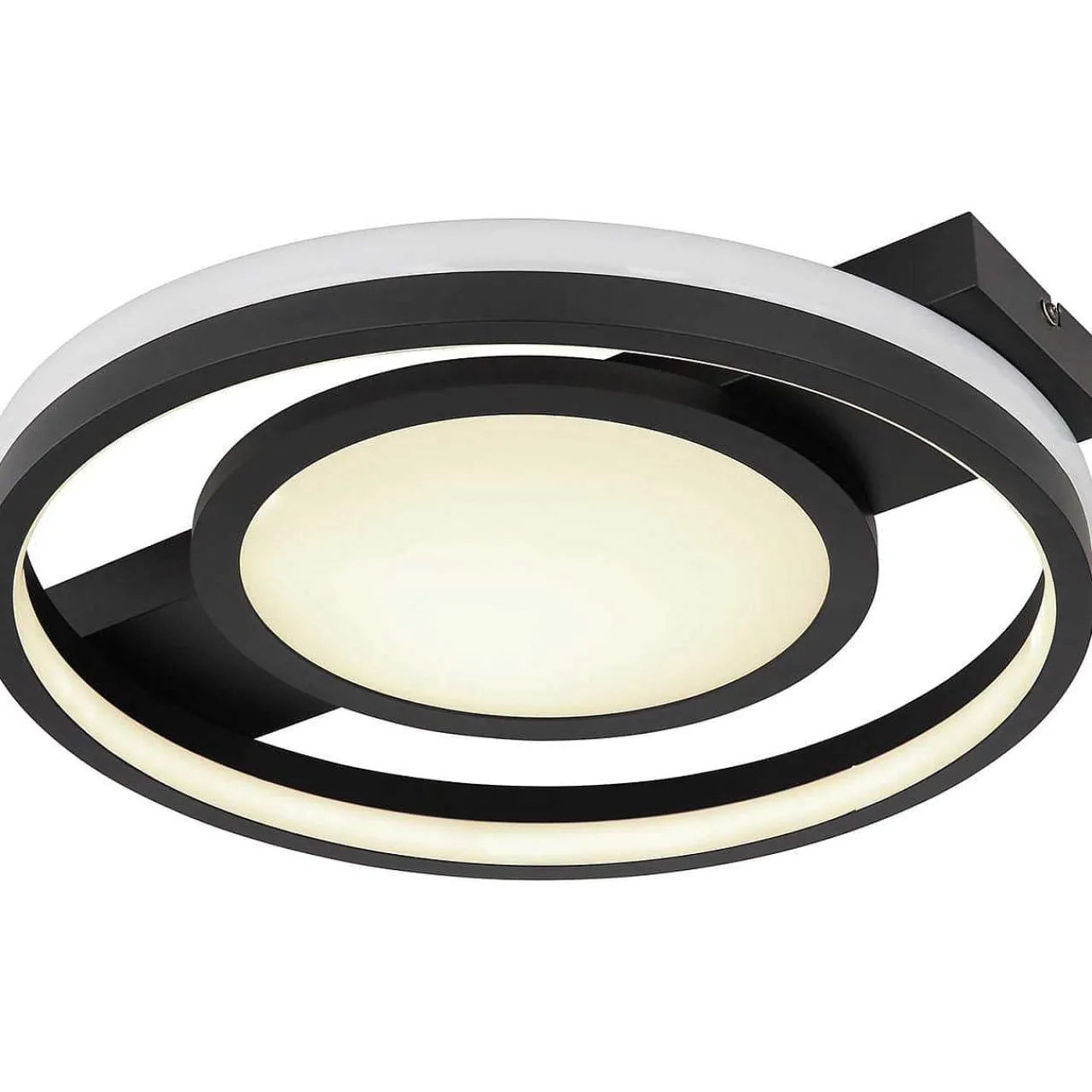 mutoni light Deckenleuchte Gisell Metall Schwarz Matt Led> Led-Deckenleuchten