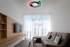 mutoni light Deckenleuchte Gisell Metall Schwarz Matt Led><noscript><img width=