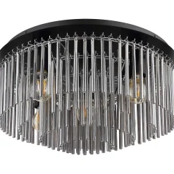 mutoni light Deckenleuchte Gorley Metall Schwarz Matt 5Xe27> Deckenleuchten