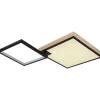 mutoni light Deckenleuchte Jacky Metall Holzoptik Schwarz Matt Led> Led-Deckenleuchten
