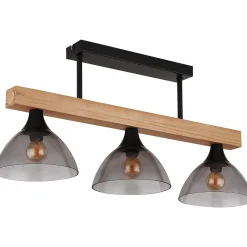 mutoni light Deckenleuchte Lindi Metall Schwarz Matt 3Xe14><noscript><img width=