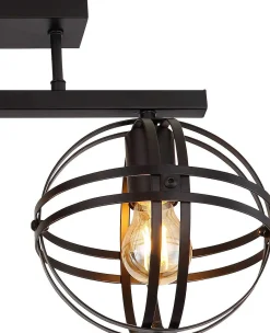 mutoni light Deckenleuchte Tamara Metall Schwarz Matt 3Xe27><noscript><img width=