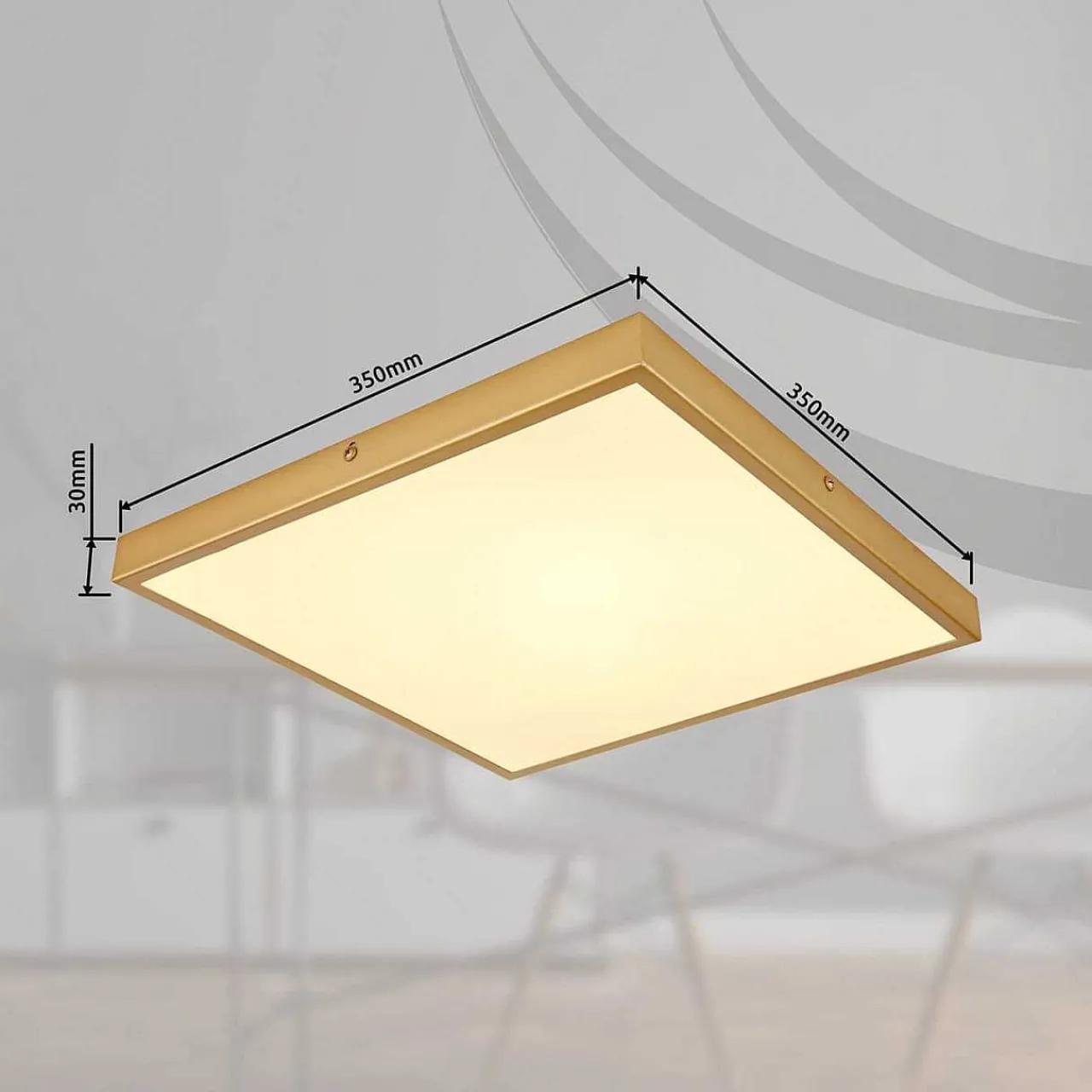 mutoni light Deckenleuchte Tibey Metall Messing Matt Led 35> Led-Deckenleuchten