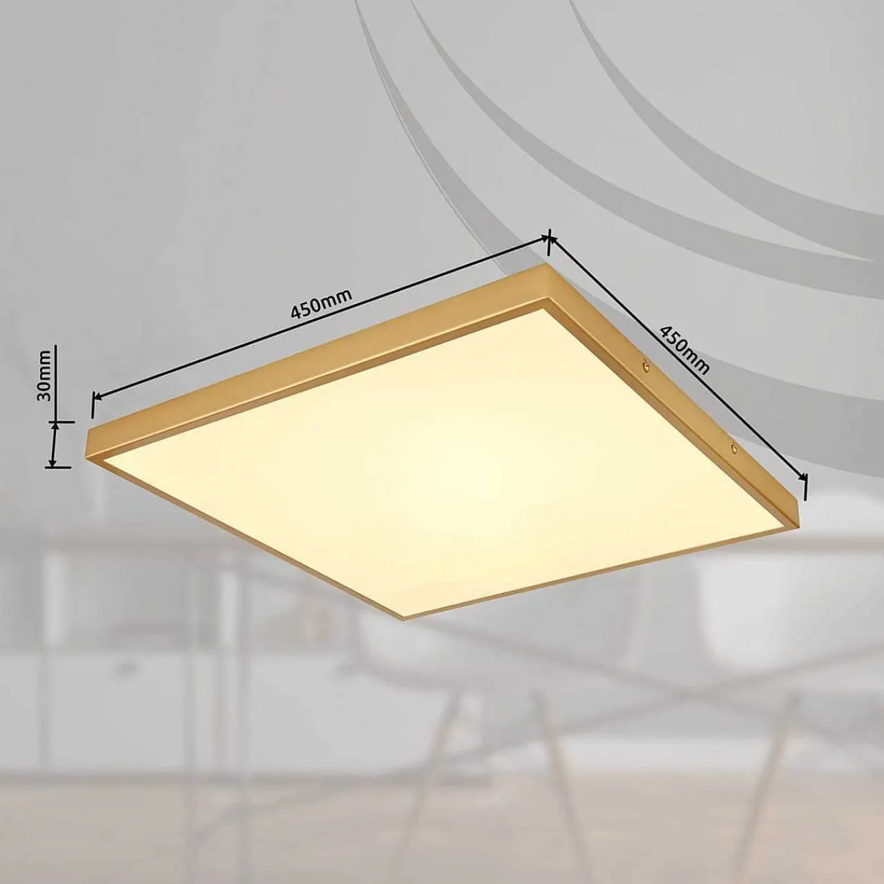 mutoni light Deckenleuchte Tibey Metall Messing Matt Led 45> Led-Deckenleuchten