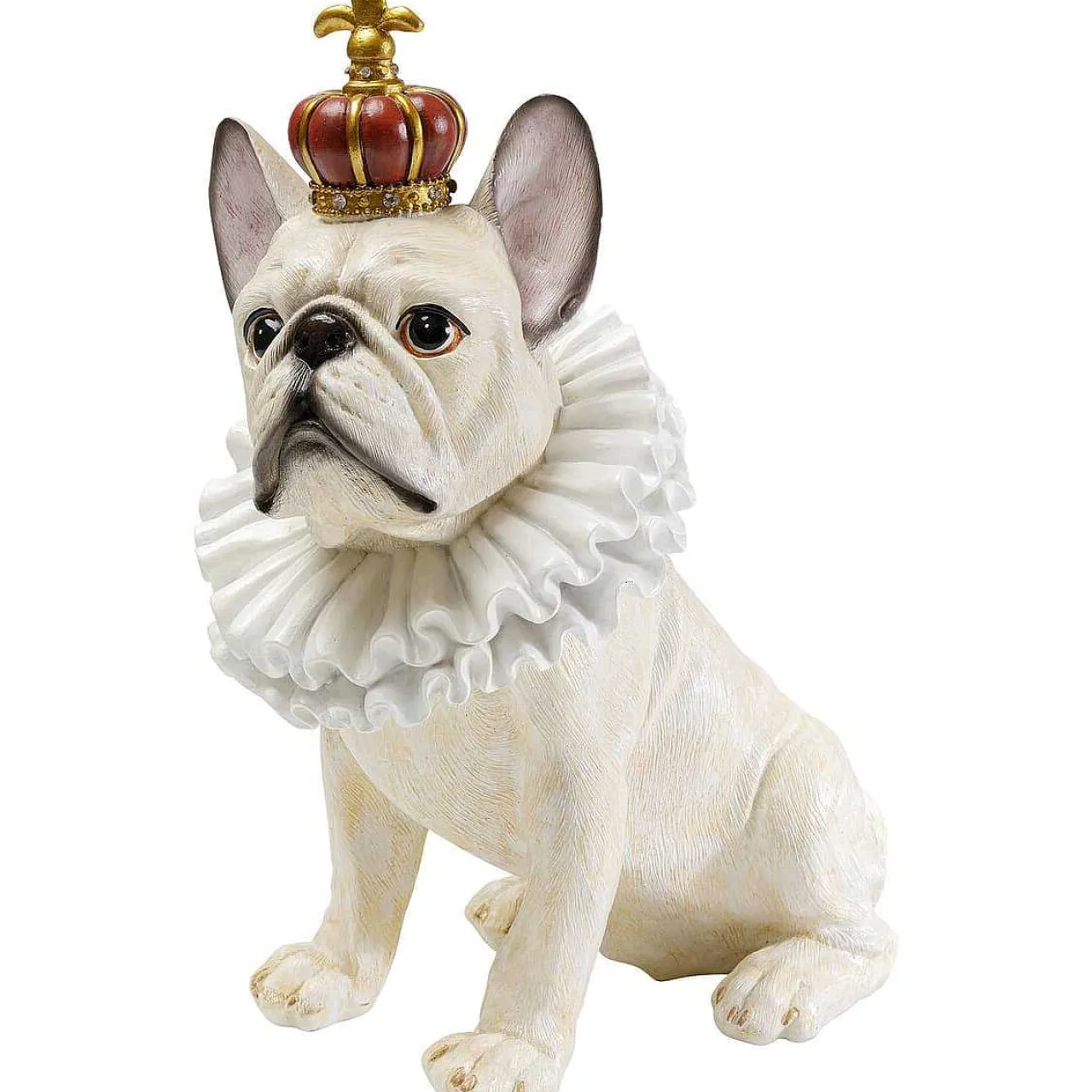 KARE Design Deko Figur King Dog Weiss 33> Figuren & Skulpturen