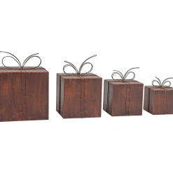 mutoni pleasure Deko Objekt Geschenkpakete Realm Rost (4-Er Set)> Deko Objekte
