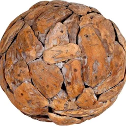 mutoni pleasure Deko Objekt Kugel Mentari Teak Braun> Gartendeko