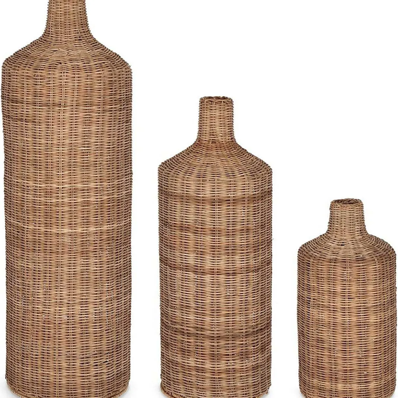 mutoni lifestyle Deko-Flasche Dekor Kadin Natur Rund (3Er-Set)> Deko Objekte