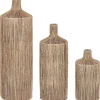 mutoni lifestyle Deko-Flasche Dekor Phetra Natur Rund (3Er-Set)> Deko Objekte