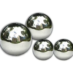 mutoni pleasure Dekokugel Valor Edelstahl Silber (4-Er Set)> Gartendeko
