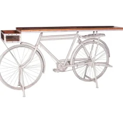 mutoni sweet home Deko-Tisch Bicycle Weiss 190X41X95><noscript><img width=