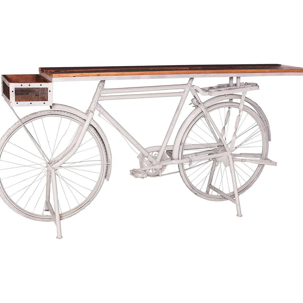 mutoni sweet home Deko-Tisch Bicycle Weiss 190X41X95> Bartische