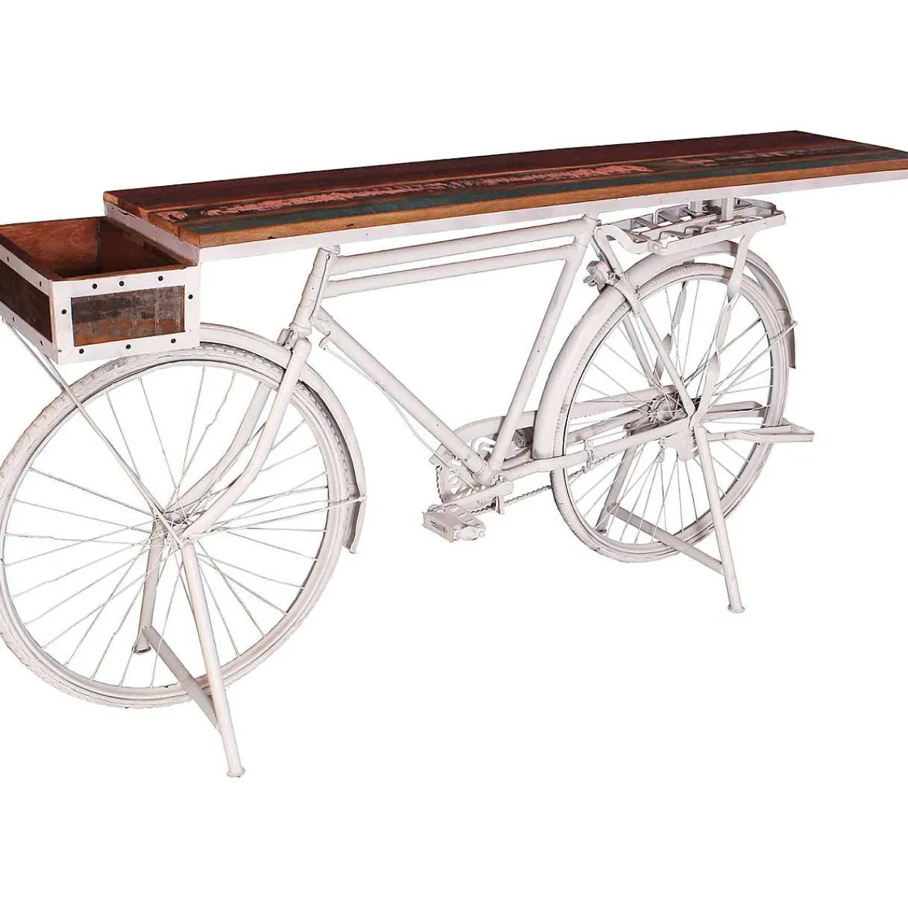 mutoni sweet home Deko-Tisch Bicycle Weiss 190X41X95> Bartische