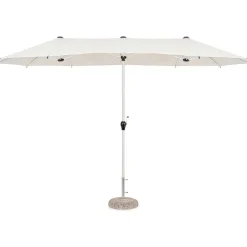 mutoni lifestyle Doppelsonnenschirm Brasil Natur 400X200> Freiarmschirme