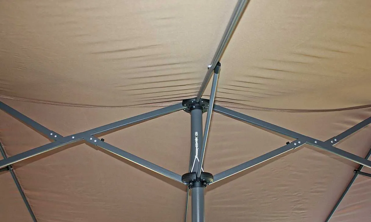 mutoni pleasure Doppel-Sonnenschirm Lyradia Hellbraun> Stockschirme