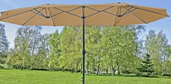 mutoni pleasure Doppel-Sonnenschirm Lyradia Hellbraun><noscript><img width=