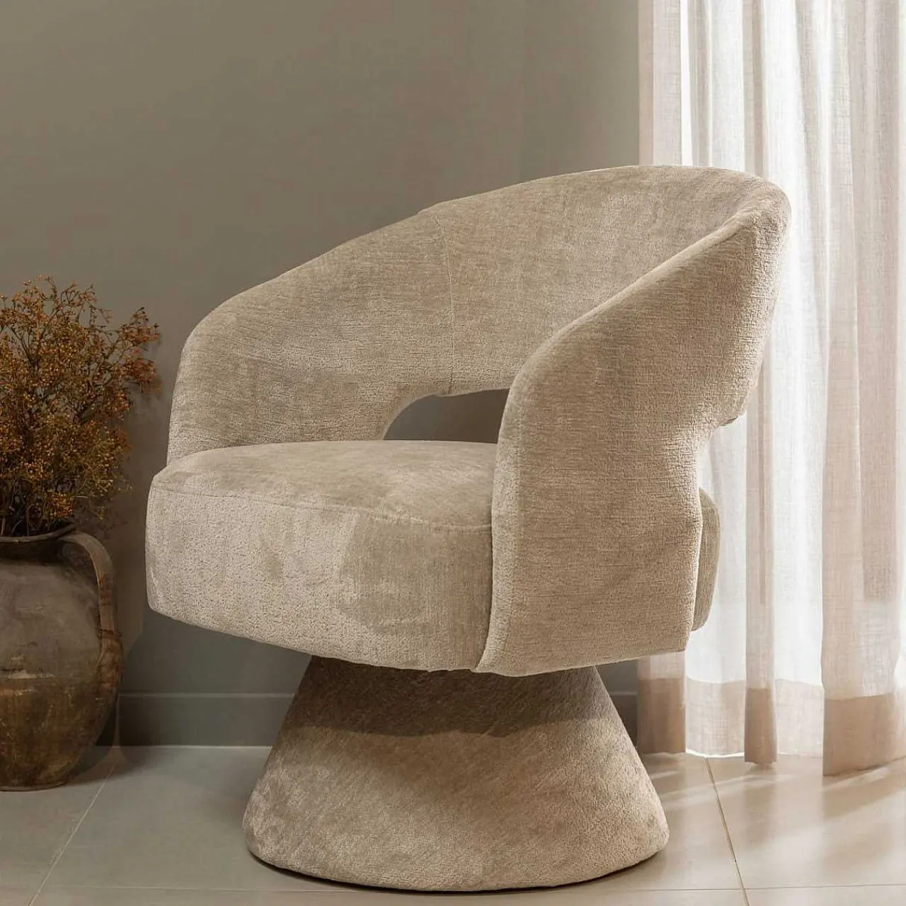 mutoni living Drehsessel Ebba Natur> Design Sessel