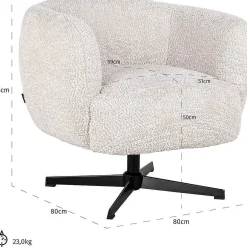 Richmond Interiors Drehsessel Estelle Be Lovely Cream><noscript><img width=