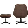 mutoni living Drehsessel Mit Hocker Yaro Espresso> Design Sessel