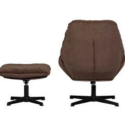mutoni living Drehsessel Mit Hocker Yaro Espresso> Design Sessel