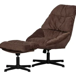 mutoni living Drehsessel Mit Hocker Yaro Espresso> Design Sessel