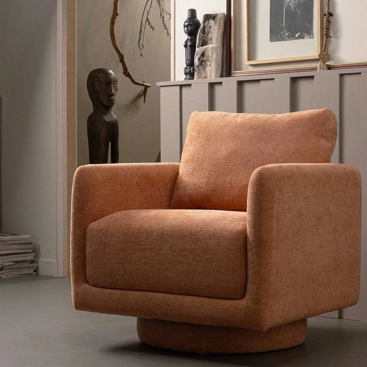 mutoni living Drehsessel Oskar Salmon> Design Sessel