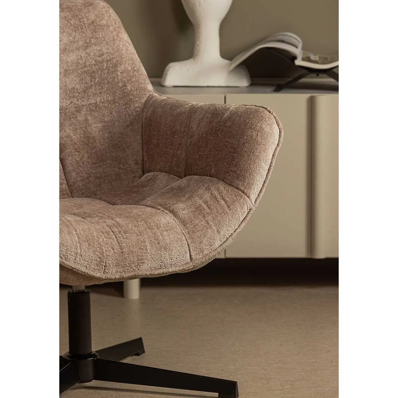 mutoni living Drehsessel Wibo Taupe> Design Sessel
