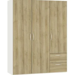 Jutzler Drehturenschrank Eichendekor Cremeweiss Mit Schubladen 152.2 X 195><noscript><img width=
