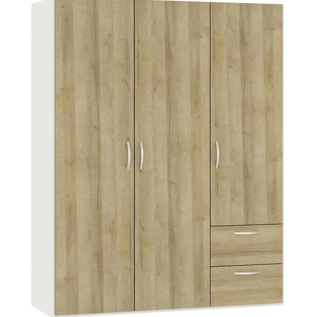 Jutzler Drehturenschrank Eichendekor Cremeweiss Mit Schubladen 152.2 X 195> Kleiderschränke
