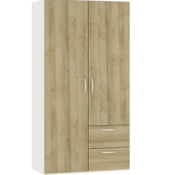 Jutzler Drehturenschrank Eichendekor Cremeweiss Mit Schubladen 101.9 X 195><noscript><img width=