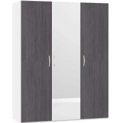 Jutzler Drehturenschrank Fino Anthrazit Spiegel Cremeweiss 152.2 X 195> Kleiderschränke